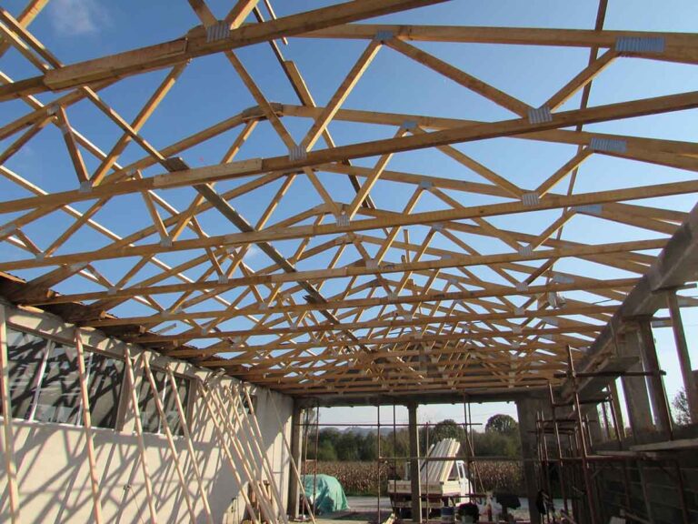 rešetkasti drveni krovni nosači binderi